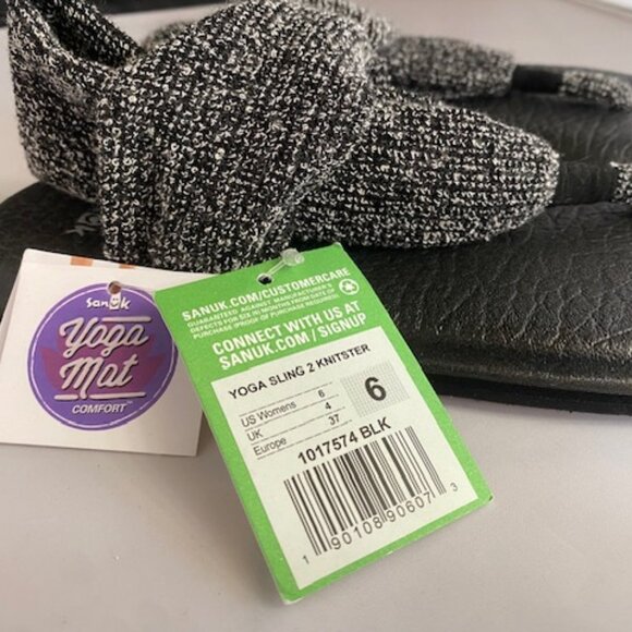 Sanuk Yoga Mat Sling Sandals Women's Size 6 - Picture 2 of 4
